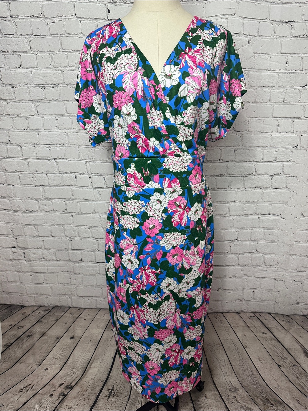 Alexia Admore Naomi NEW floral print V Neck dress Size XL